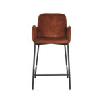 Barkruk_Jari_Rust_Velours_51x53x94_Cm_Voorkant