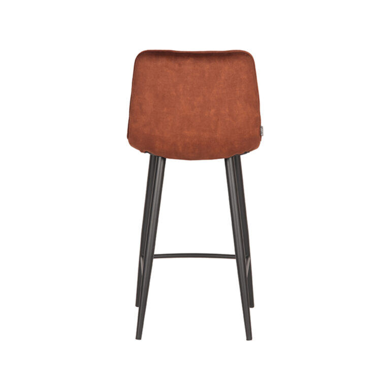LABEL51 Barkruk Jelt - Rust - Velours - Zithoogte 66