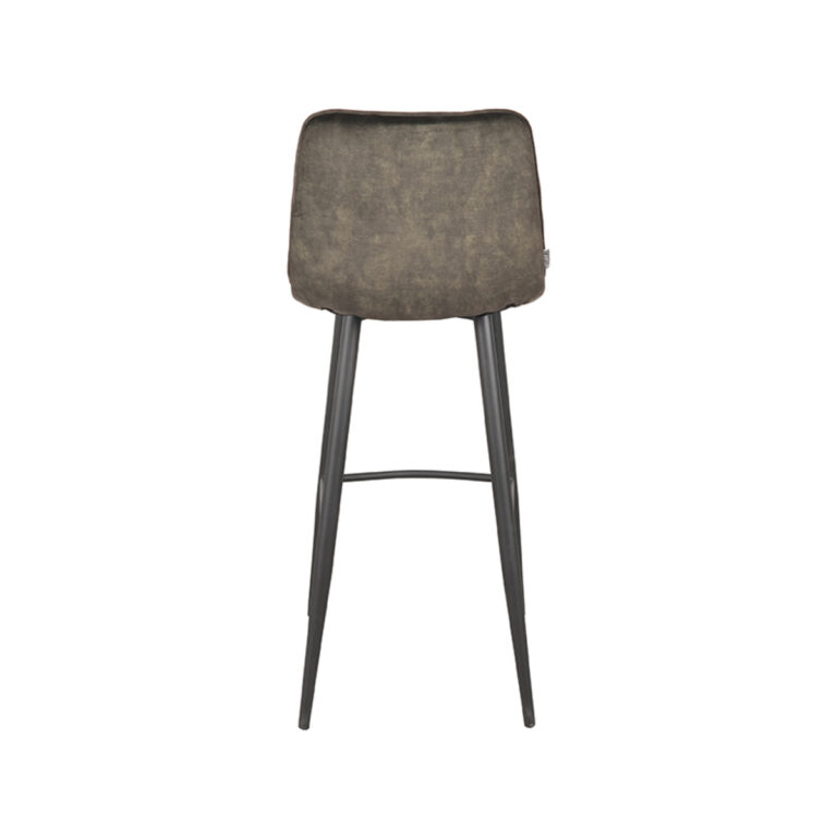 LABEL51 Tabouret de bar Jelt - Hunter - Velours - Hauteur d'assise 78