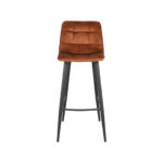Barkruk_Jelt_Oker_Velours_45x48x107_Cm_Voorkant