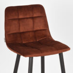 Barkruk_Jelt_Rust_Velours_45x48x107_Cm_Detail
