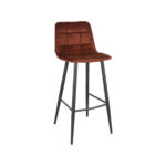 Barkruk_Jelt_Rust_Velours_45x48x107_Cm_Perspectief