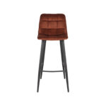 Barkruk_Jelt_Rust_Velours_45x48x107_Cm_Voorkant