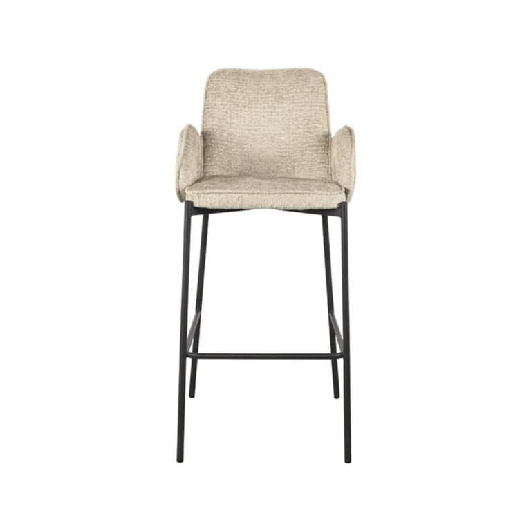 LABEL51 Barkruk Joni - Beige - Elegance - Zithoogte 78