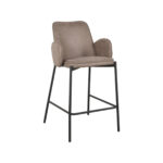 Barkruk_Joni_51x53x94_Cm_Taupe_Micro_Suede_Perspectief