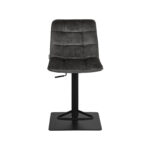 Barkruk_Juul_45x56x88-113_Cm_Antraciet_Velours_Voorkant