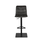 Barkruk_Juul_45x56x88-113_Cm_Antraciet_Velours_Voorkant2