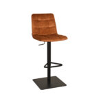 Barkruk_Juul_45x56x88-113_Cm_Oker_Velours_Perspectief_1