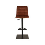 Barkruk_Juul_45x56x88-113_Cm_Rust_Velours_Voorkant2