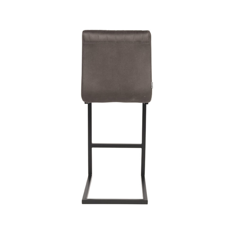 LABEL51 Barkruk Milo - Antraciet - Microfiber - Zithoogte 66