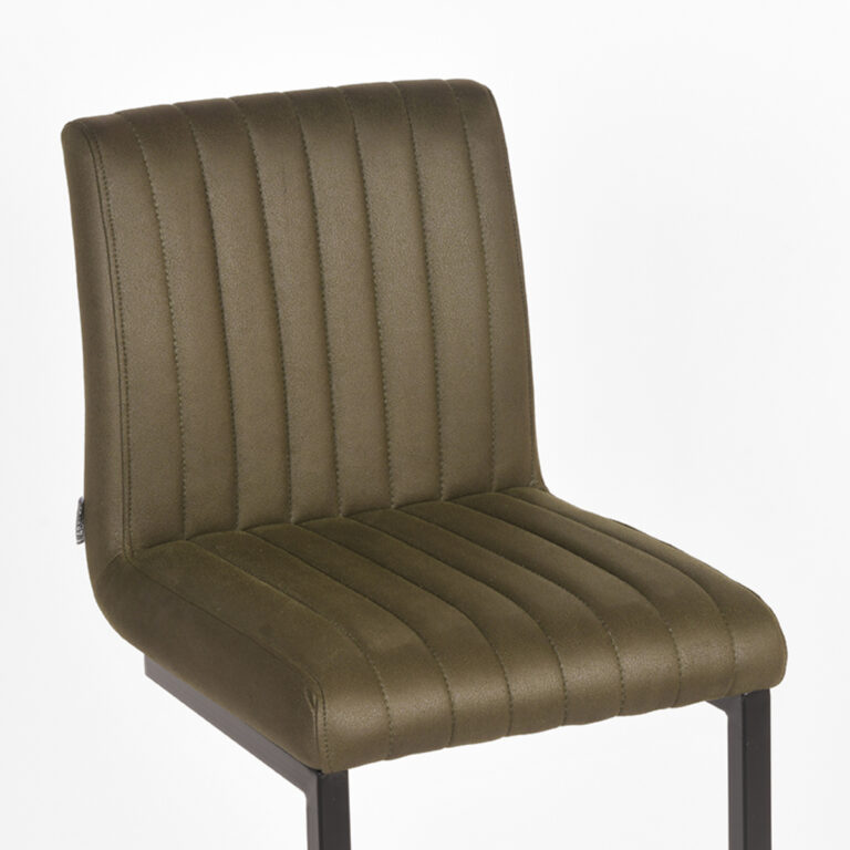 LABEL51 Barkruk Milo - Army green - Microfiber - Zithoogte 66