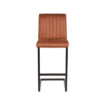 Barkruk_Milo_Cognac_Microvezel_41x53x100_cm_Voorkant
