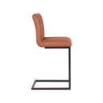 Barkruk_Milo_Cognac_Microvezel_41x53x100_cm_Zijkant