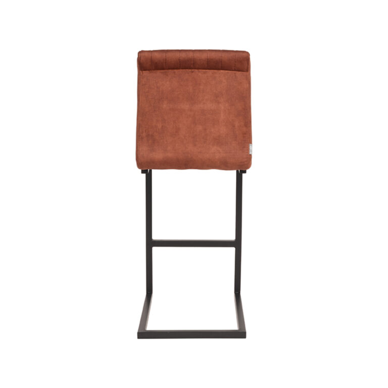 LABEL51 Barkruk Milo - Rust - Velours - Zithoogte 66