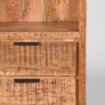 Boekenkast_Glasgow_Rough_Mangohout_70x45x185_cm_Detail