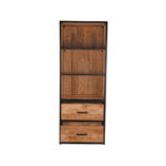 Boekenkast_Tampa_Rough_Mangohout_70x45x185_cm_Voorkant_2