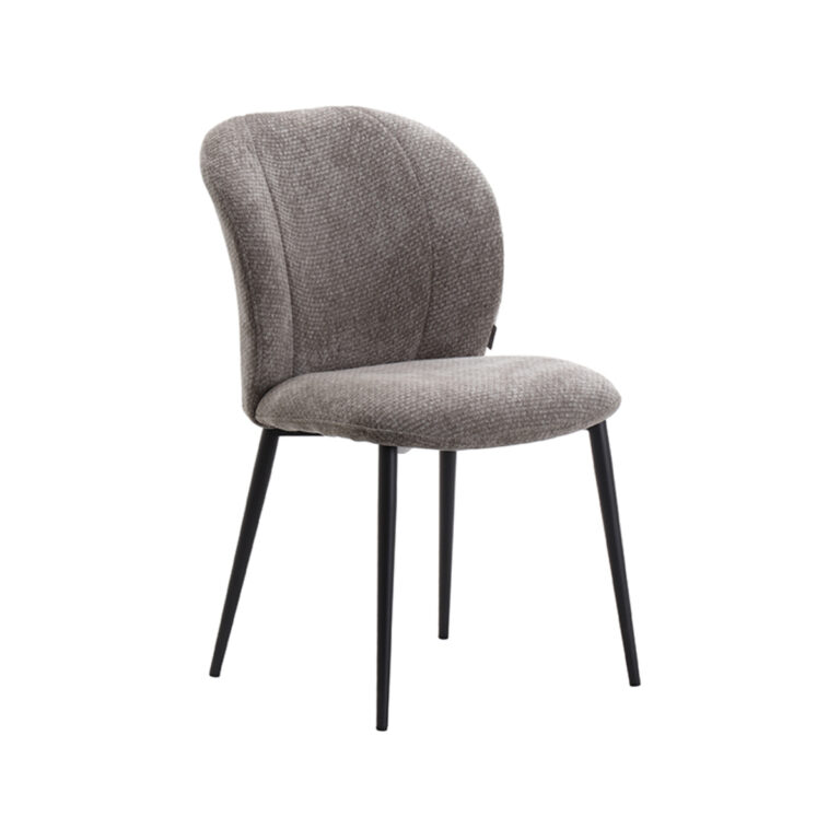 LABEL51 Eetkamerstoel Vino - Stone - Elite - Black Frame