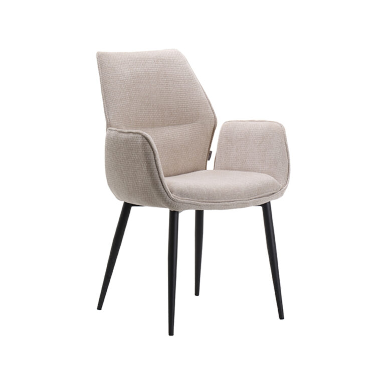LABEL51 Dining chair Morris - Natural - Elite - Black Frame