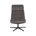 Draaifauteuil_Alvar_53x57x83_Cm_Antraciet_Cosmo_Voorkant_v2