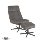 Draaifauteuil_Alvar_Ottomane_53x57x83_Cm_Antraciet_Cosmo_Perspectief_360_v2
