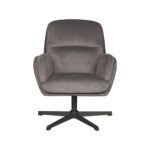 Draaifauteuil_Moss_70x77x90_Cm_Antraciet_Cosmo_Voorkant