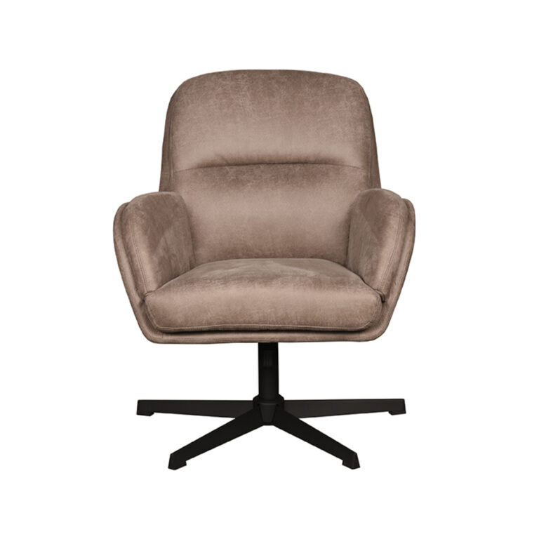 LABEL51 Fauteuil Moss - Taupe - Micro Suede - One Size