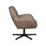 Draaifauteuil_Moss_70x77x90_Cm_Taupe_Micro_Suede_Zijkant