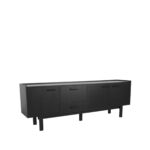 Dressoir_Cali_220x45x77cm_Zwart_Perspectief