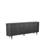 Dressoir_Oliva_220x47x85_Cm_Zwart_Eiken_Perspectief