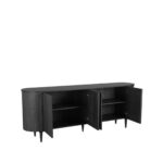 Dressoir_Oliva_220x47x85_Cm_Zwart_Eiken_Perspectief2