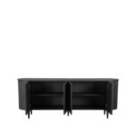 Dressoir_Oliva_220x47x85_Cm_Zwart_Eiken_Voorkant2