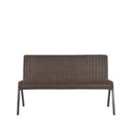 Eetkamerbank_Matz_Antraciet_Microvezel_145x62x86_cm_Voorkant