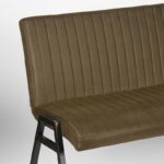 Eetkamerbank_Matz_Army_Microvezel_145x62x86_cm_Detail