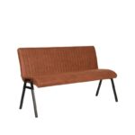 Eetkamerbank_Matz_Cognac_Microvezel_145x62x86_cm_Perspectief