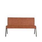 Eetkamerbank_Matz_Cognac_Microvezel_145x62x86_cm_Voorkant