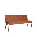 Eetkamerbank_Matz_Cognac_Microvezel_175x62x86_cm_Perspectief