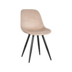 Eetkamerstoel_Capri_46x56x88_Cm_Zand_Fluweel_Perspectief_1