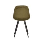 Eetkamerstoel_Capri_Army_Fluweel_46x56x88_Cm_Achterkant