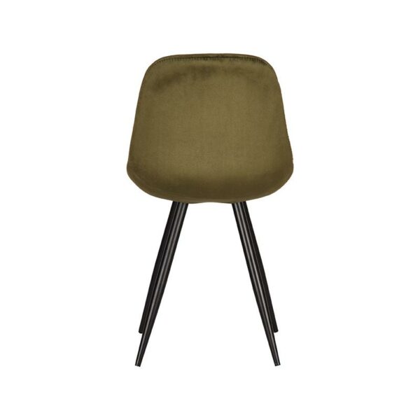 Eetkamerstoel_Capri_Army_Fluweel_46x56x88_Cm_Achterkant