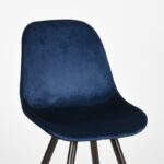Eetkamerstoel_Capri_Blauw_Fluweel_46x56x88_Cm_Detail