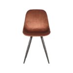 Eetkamerstoel_Capri_Rust_Fluweel_46x56x88_Cm_Voorkant