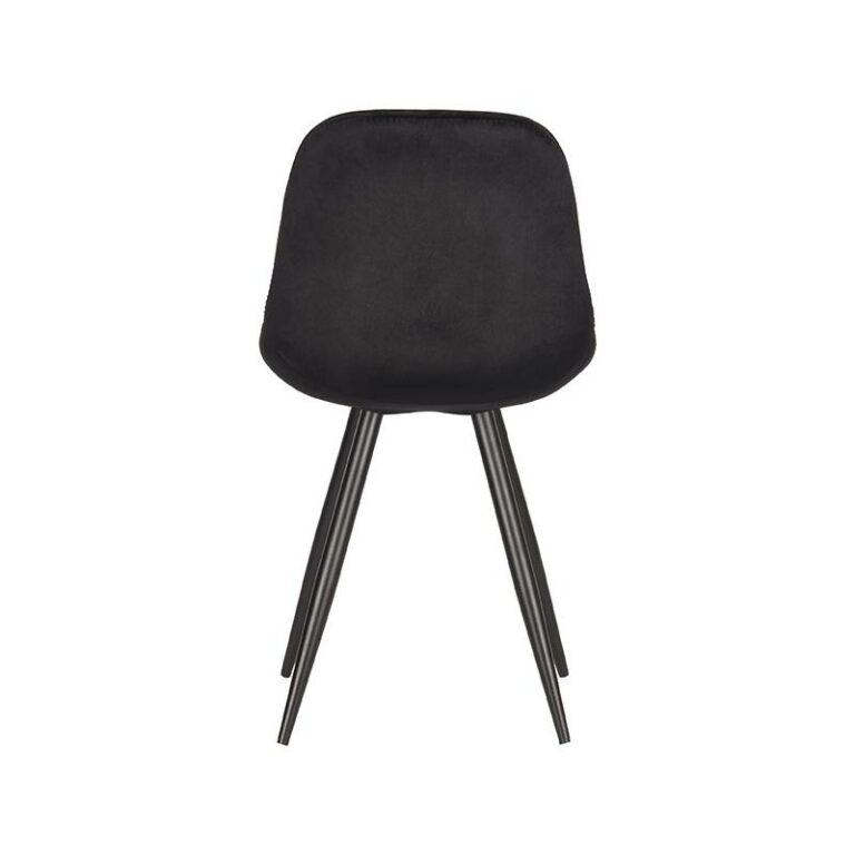 LABEL51 Eetkamerstoel Capri - Zwart - Fluweel - Black Frame