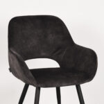 Eetkamerstoel_Chair_Fer_Antraciet_Velours_60x59x87_cm_Detail