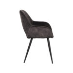Eetkamerstoel_Chair_Fer_Antraciet_Velours_60x59x87_cm_Zij