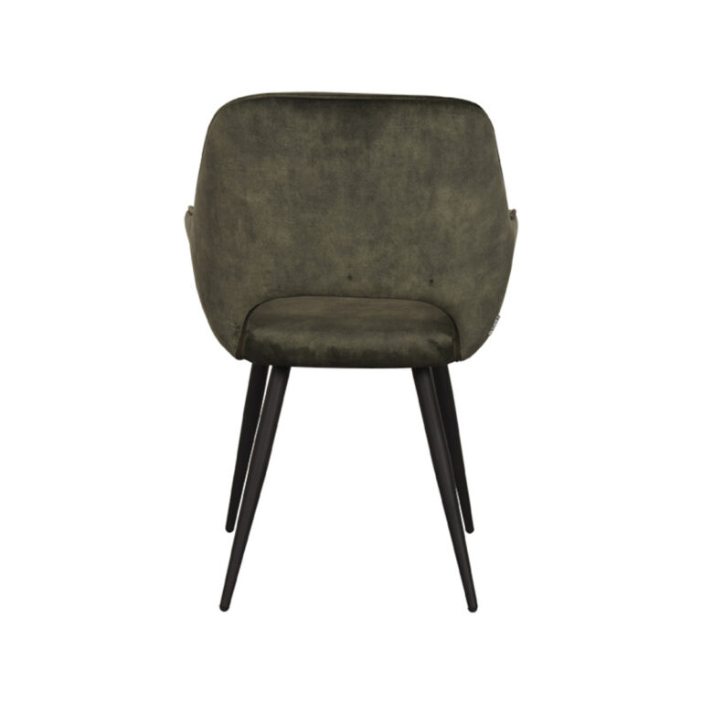 LABEL51 Eetkamerstoel Fer - Hunter - Velours - Black Frame