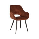 Eetkamerstoel_Chair_Fer_Rust_Velours_60x59x87_cm_Perspectief
