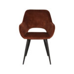 Eetkamerstoel_Chair_Fer_Rust_Velours_60x59x87_cm_Vooraanzicht_1