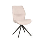 Eetkamerstoel_Comfy_48x64x91_Cm_Naturel_Touch_Zwart_Metaal_Perspectief_1