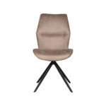 Eetkamerstoel_Comfy_48x64x91_Cm_Taupe_Micro_Suede_Voorkant