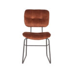 Eetkamerstoel_Dez_Rust_Velours_49x60x87_cm_Voorkant